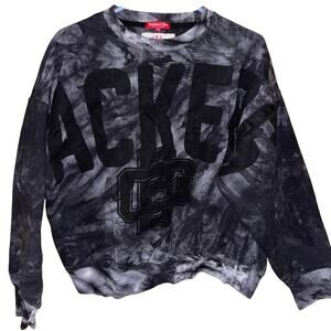 Mitchell & Ness Black Tie-Dye Packers Sweatshirt
